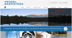Desktop Screenshot of henselbarristers.com