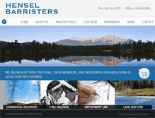 Tablet Screenshot of henselbarristers.com